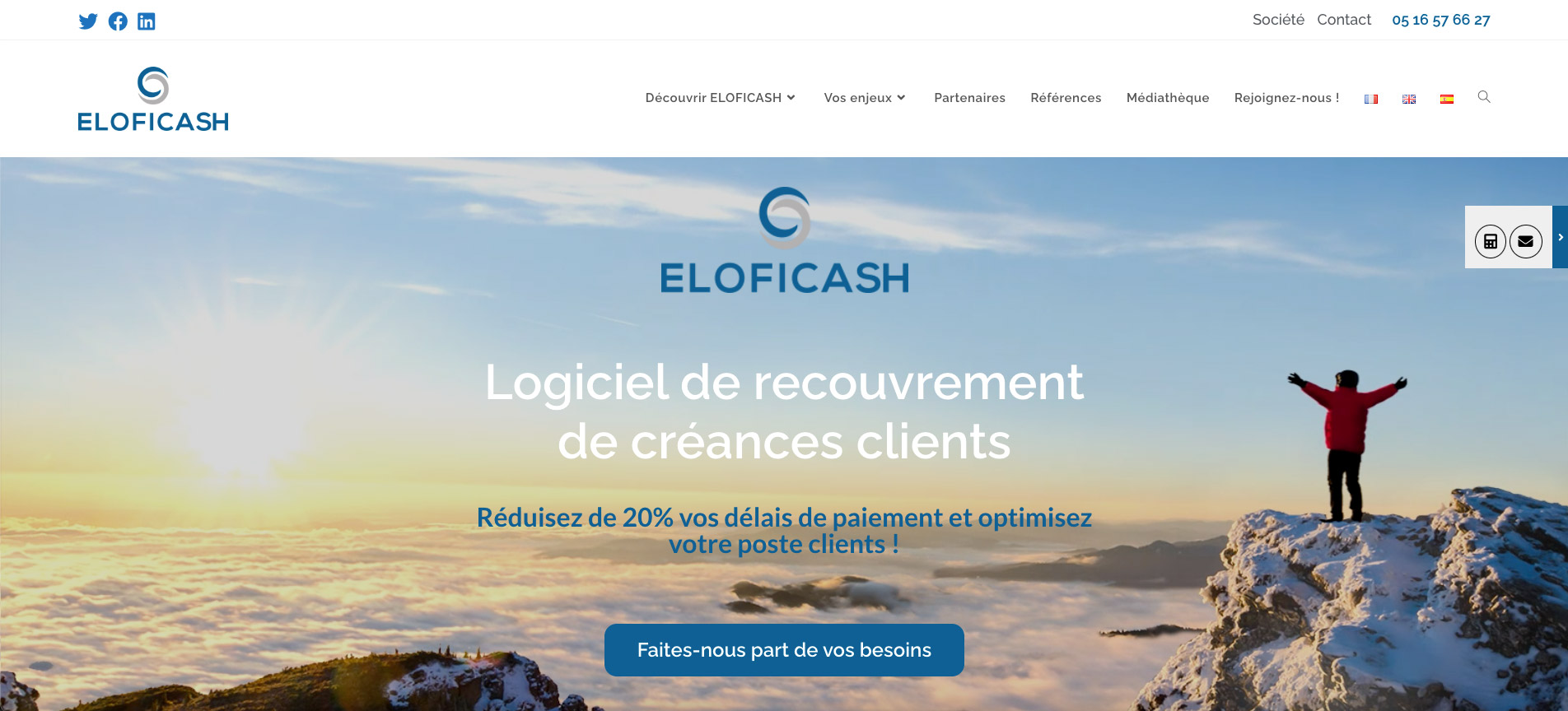 eloficash logiciel gestion poste client
